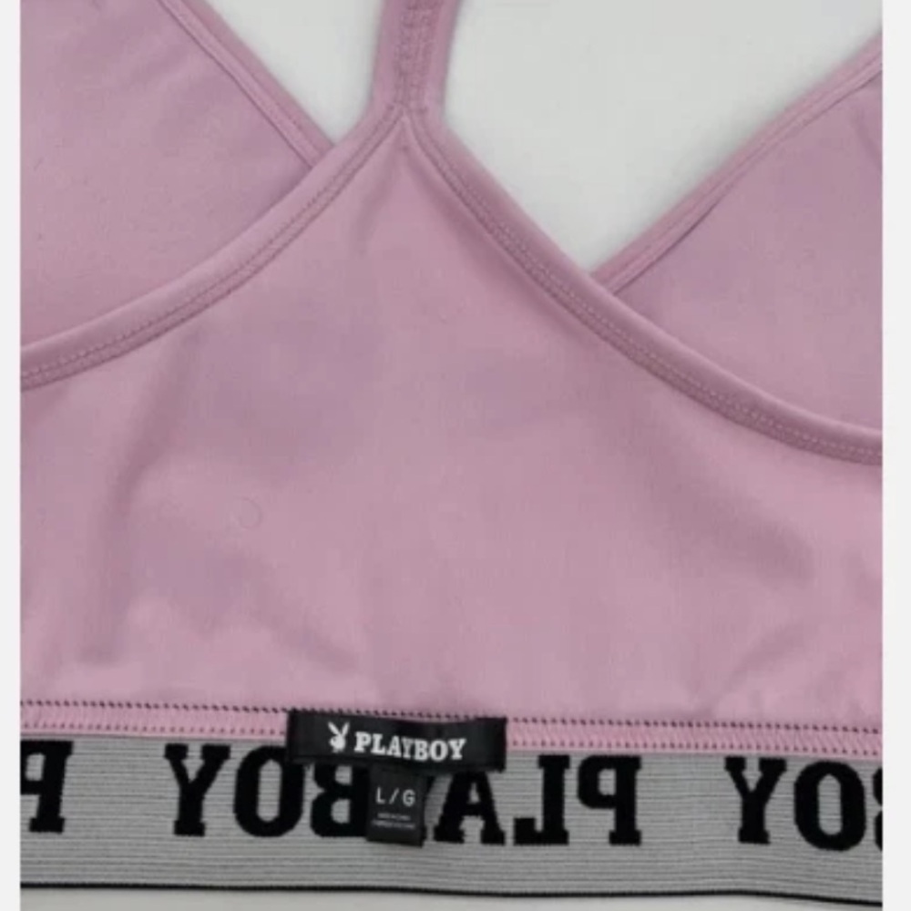 PLAYBOY Light Pink Bralette New Without Tags Womens large - Picture 7 of 14